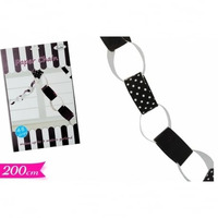 FESTONE AD ANELLI NEROO  LUNGHEZZA 2MT