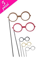MASCHERINE OCCHIALI PROPS 5 PEZZI