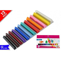 PASTA MODELLABILE 12 BARRETTE DI  PLASTILINA COLORATA