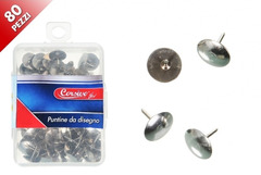 SPILLI  PUNTINE PUNES  IN  ACCIAIO  SCATOLINO 80  PZ