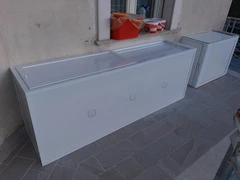 Copri Bidoni in Alluminio e Bachelite Vari Colori - 2100x510xh750 mm- ITALFROM® - 3