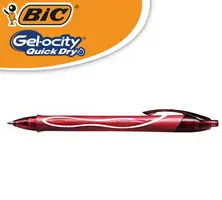 PENNE SFERA GEL BIC GELOCITY QUICK DRY ROSSO CONF. 12 PEZZI