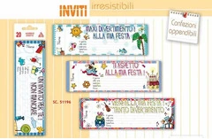 CONF. 6 BLOCCHETTI DA 20 ASSEGNI CIASCUNO INVITO FESTA