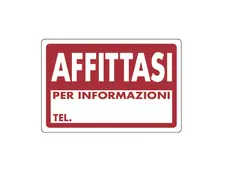TARGA 'AFFITTASI' PVC MIS. 30X20