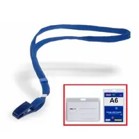 TRACOLLA CON PINZA PER PORTANOMI (NON INCLUSI CODICI 15105/15106) CONF. 100 PEZZI - ULTIMO DISPONIBI