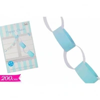 FESTONE AD ANELLI AZZURRO  LUNGHEZZA 2MT