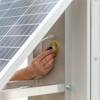 Elettrificatore recinto elettrico compatto DL 3200 con sistema solare 30 W - 3