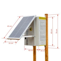 Elettrificatore recinto elettrico compatto DL 3200 con sistema solare 30 W - 4