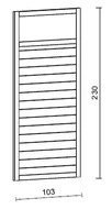 Gazebo da Giardino in Legno Lamellare d'Abete Nordico - cm 350X350cm - Italfromgiard5 - 3