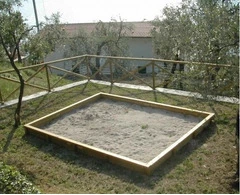 Moduli Per Composizione Sabbiera In Pino Nordico L 300cm - 2