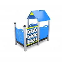 Gioco Per Parchi Casetta Con Veranda E Pannelli Gioco Labirinto E Tris - 2