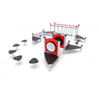 Percorso Per Bambini Struttura In Tubolare Di Acciaio Zincato E Verniciato 832 x 693 x H120 cm - 2
