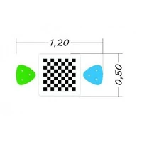 Tavolino Gioco Dama e Scacchi Con Due Sedute, Gioco Per Parchi Arredo Urbano - 2