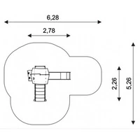 Torre Completa Di Scivolo Con Pista In Acciaio Inox E Fianchi In Polietilene H120 cm - 2