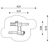 Castello Tre Torri Completo Di 2 scivoli Con Pista In Acciaio Inox - 2