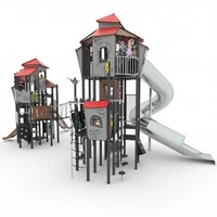 Gioco Torre Castello Due Torri Con Scivoli e Tunnel - 2