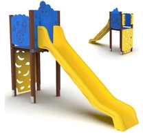 Torre Singola Spazio Altezza Pedana 1450mm Fissaggio A Terreno o A Pavimento- In Plastica Riciclata - 3