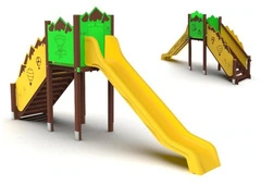 Torre Singola Montagna Altezza Pedana 1450mm Fissaggio A Terreno o A Pavimento- In Plastica Riciclat