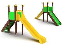 Torre Singola Fascia Base Fissaggio A Terreno o A Pavimento- In Plastica Riciclata - 2