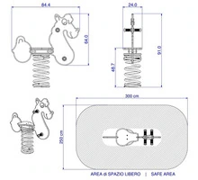 Furia a Molla in Polietilene per Parco Giochi per Bambini - ITALFROM® - 2