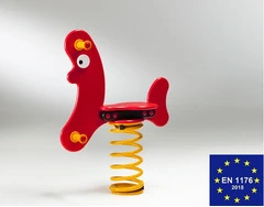 Banana Rossa a Molla in Polietilene per Parco Giochi per Bambini - ITALFROM®