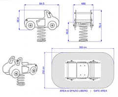 Pick-up a Molla in Polietilene per Parco Giochi per Bambini - ITALFROM® - 2