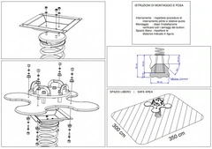 Quadrifoglio Small a Molla in Polietilene per Parco Giochi per Bambini - ITALFROM® - 3