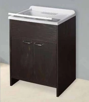 Mobile Lavanderia Con Vaschetta Per Interno ed Esterno 60x50x85 cm Bianco - 3