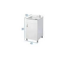 Mobile Lavanderia Con Vaschetta In Termoformatura 45x60x85 cm Colore olmo