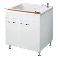 Mobile Lavanderia Due Ante 60x75x85 cm Colore Bianco