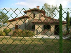 Paletto Recinzioni a 'T' in Ferro Plastificato Verde-Sezione mm30X30X3-Altezza 150 cm - 4