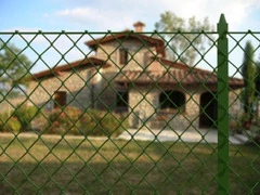 Paletto Recinzioni a 'T' in Ferro Plastificato Verde-Sezione mm35X35X3,5-Altezza 250 cm - 3