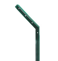 Paletto Curvo  a 'T' in Ferro Verde-Sezione mm35x35x4- H 200 cm + Curvatura