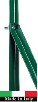 Saetta a 'L'  in Ferro Plastificato Verde - Altezza 150 cm - per Sostegno Paletti Recinzione
