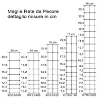 50mt- Rotolo Rete Metallica Pastorale Zincata-Tipo  Standard-a Maglia Annodata- H 100 cm - 5