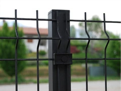 Palo Tubolare Quadro Verde 50X50 mm -  Altezza Palo 230 cm - Completo di 3 Piastrine per Fissaggio - 3