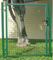 Cancello Garden - con Rete Saldata 50X50X4 mm - Telaio 35/40 mm - Dimensione: cm100X100h - Peso 20 kg - Colore:Verde - 3