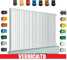 Pannello Recinzione Modulare in Grigliato Zincato Verniciato Classic- Maglia:mm69X132 - Misura:mm1992x 1320 h
