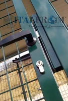 Box Recinto Modulare per Cani in Ferro Zincato Plastificato Verde-con Tetto in Lamiera e Pali ad Interrare - mt 2x1x1,8 h - 4