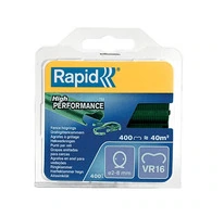 400 Punti Plastificati VR16 per Pinza Clippatrice da Giardino Rapid FP216 per Reti - 2