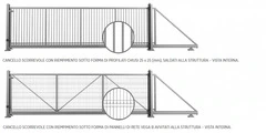 Cancello Scorrevole Autoportante Leggero PI 95 Zincato a Caldo e Verniciato Lunghezza Fino a 7 m - 4