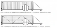 Cancello Scorrevole Autoportante Pesante PI 200 Zincato a Caldo e Verniciato Lunghezza Fino Da 8 a 1 - 4