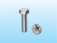 CONF. 10 PZ BULLONE INOX 8X25 CON DADO A 2 RONDELLE - PER FISSAGGIO SAETTE A L