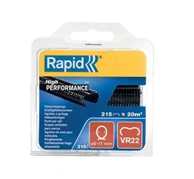 215 Punti di Colore Nero VR22 per Pinza Clippatrice da Giardino Rapid FP222 per Reti - 2