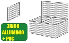 Conf. 10 pz  Diaframmi per Gabbioni Scatola Zinco Alluminio + Pvc Maglia 8x10 Dimensioni cm 100X50 Spessore filo 2.7 mm mm
