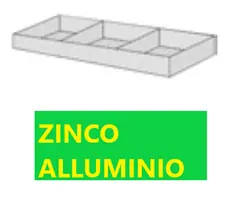 CONF. 50 PZ  Materasso con Rete a Maglie Esagonali 60X80 a Doppia Torsione FILO 2,2 mm - ZINCO ALLUMINIO  Dimensione cm 300X200X23