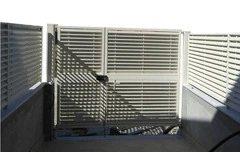 CANCELLO A DUE ANTE FINITURA STANDARD ZINCATO -CON SERRATURA MANUALE- LINEA LAME