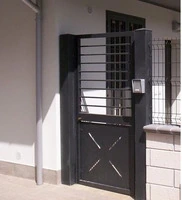 CANCELLO PEDONALE STANDARD ZINCATO VERNICIATO -CON SERRATURA ELETTRICA- LINEA MICHIGAN