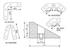 Cordolo 'Mini' Multifunzione Costituiti da Elementi Componiibili in Gomma - 2