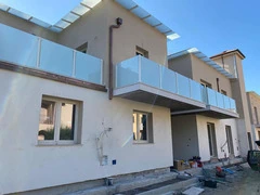 Piantana Terminale  per Pannello Parapetto Modulare in Vetro - cm h 105 - 2